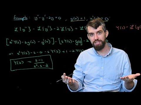 Using Laplace Transforms to solve Differential Equations ***full example*** thumbnail