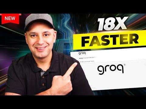 Groq - New ChatGPT competitor with INSANE Speed thumbnail