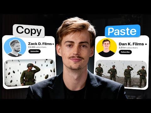 I Copied a YouTube Channel with AI 3D Animation Tools thumbnail