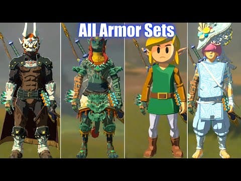 All 64 Armor Sets & Outfits - Zelda Tears of the Kingdom thumbnail