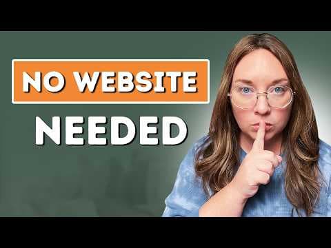 I Sell $31,756/mo online WITHOUT a Website! (Here's how) thumbnail