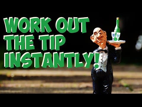 Work out the tip instantly - Mental Math Trick thumbnail