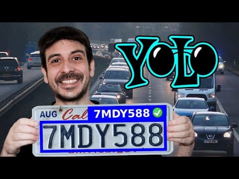Automatic number plate recognition with Python, Yolov8 and EasyOCR | Computer vision tutorial thumbnail