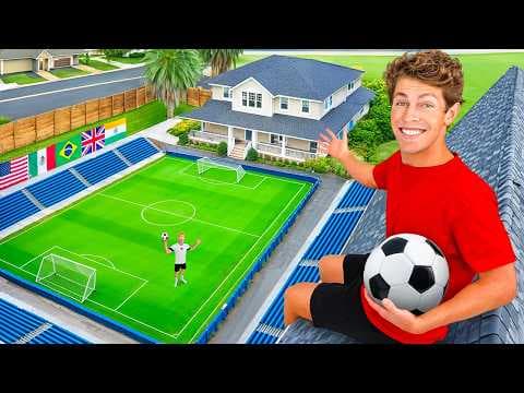 I Built a Soccer Stadium in My House! thumbnail