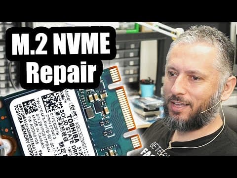 M.2 NVME SSD Drive Repair - Is data Recovery possible? thumbnail