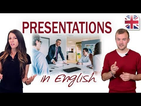 Presentations in English - How to Give a Presentation - Business English thumbnail
