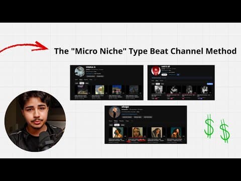 "Micro Niche" Type Beat Channels Are The BEST Way To Sell Beats in 2025 thumbnail