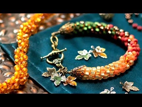 Basics to Kumihimo - 8 Cord Spiral With Beads thumbnail