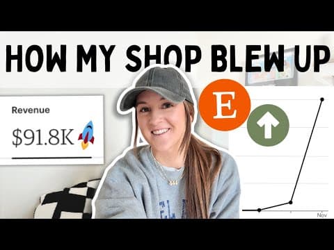 How I Scaled a New Etsy Shop to $91,894.12 in 3 Months thumbnail