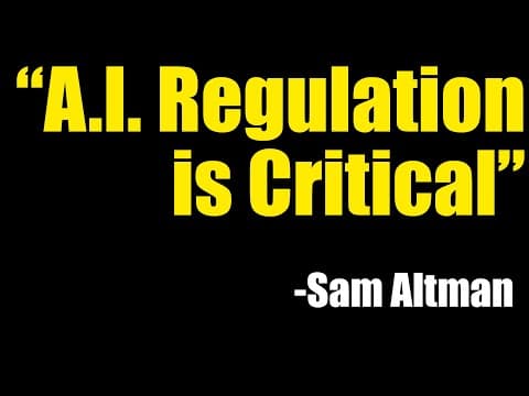 What Are the Key Points of Sam Altman's AI Regulation Testimony? thumbnail