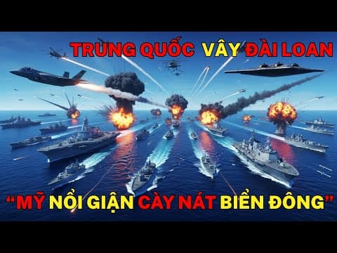 130 Chiến Hạm Trung Quốc Vây Đài Loan – Mỹ Nổi Giận Cày Nát Biển Đông thumbnail