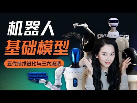机器人“大脑”60年进化史:基础模型的五代进化与三大闭源流派|机器人系列 thumbnail