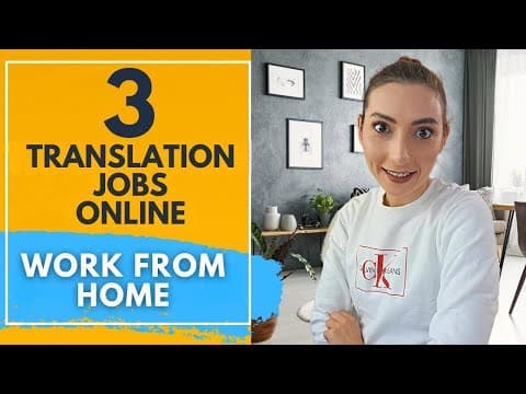 3 Freelance translation jobs online that actually pay well (BEGINNER FRIENDLY) thumbnail