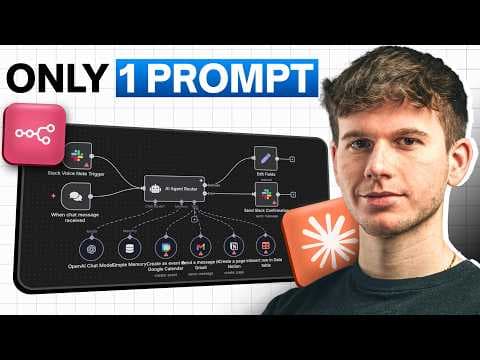 Stop Building n8n AI Agent (This Claude MCP Does It INSTANTLY) thumbnail