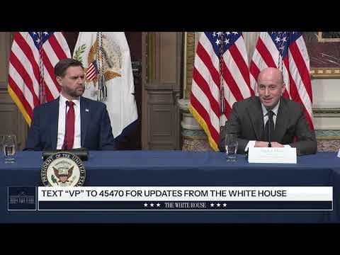Vice President JD Vance Participates in a Task Force Meeting to Eliminate Fraud thumbnail