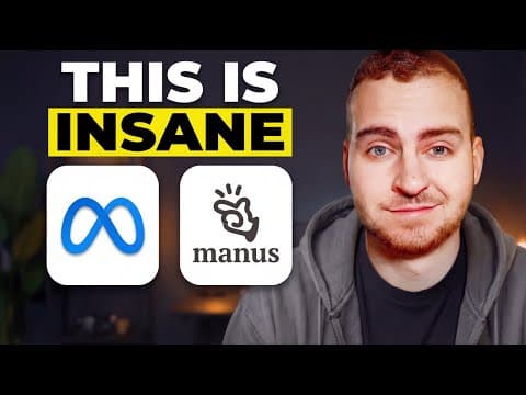 Meta Acquired This AI Agent… And It's Actually Incredible (Manus AI) thumbnail