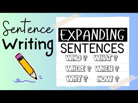 Expanding Sentences {Sentence Writing} thumbnail