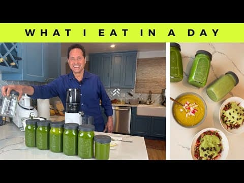 What LOU CORONA Eats In A Day (50+ years raw vegan) thumbnail