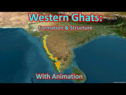 Western Ghats: Formation, structure and composition with animation  | UPSC (CSE) thumbnail