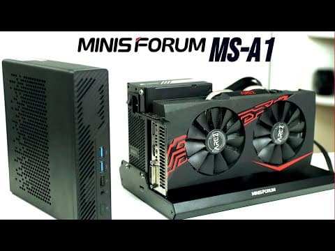 Ultra Fast Mini PC Minisforums MS-A1 With GPU support thumbnail