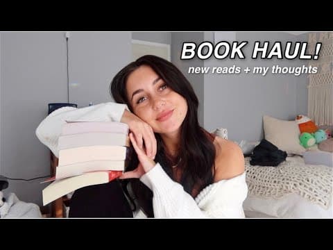 book shopping haul! | new books + new reads thumbnail