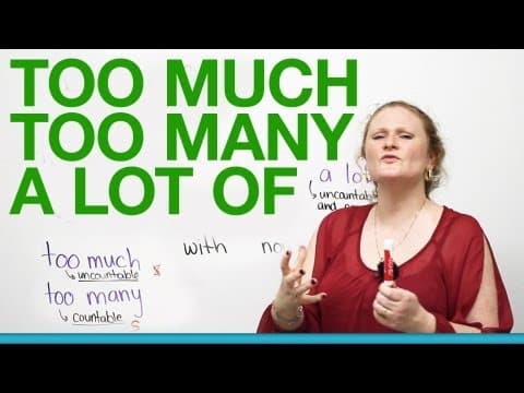 What Is the Difference Between Too Much and Too Many? thumbnail