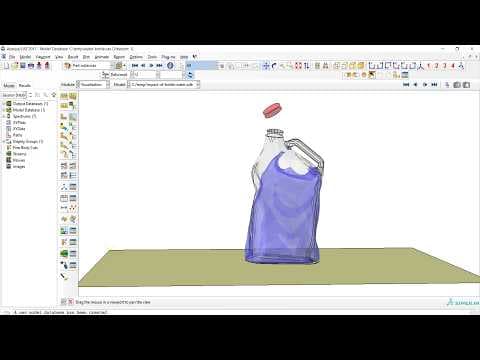 Impact of a water-filled bottle using coupled Eulerian-Lagrangian (CEL) approach in Abaqus thumbnail
