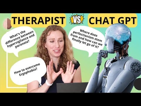 Therapist vs. Artificial Intelligence - I answer your questions #chatgpt #mentalhealth thumbnail