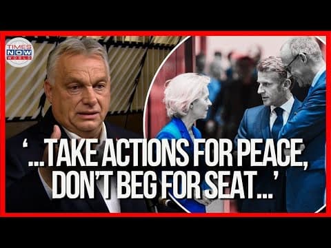 SCATHING ATTACK! Orban Calls EU Weak, Dependent And Lost thumbnail