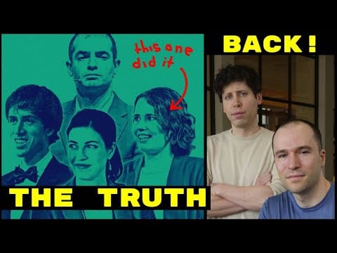 SAM IS BACK! BOARD IS FIRED! We now know what ACTUALLY happened at OpenAI thumbnail