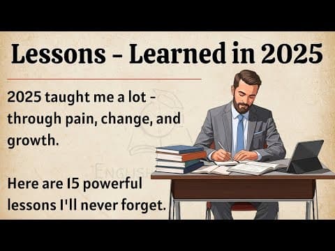 15 Life-Changing Lessons from 2025: How to Improve Your Life and English in 2026 thumbnail