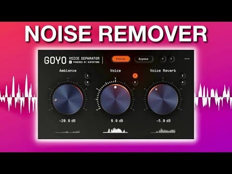 Best FREE Noise Reduction Plugin: GOYO Voice Separator! thumbnail