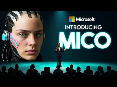 Microsoft Just Dropped Mico: The Emotional AI Assistant thumbnail