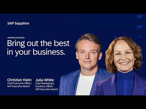SAP Sapphire Opening Keynote: Bring Out the Best in Your Business | 2024 thumbnail