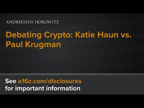 Debating Crypto: Katie Haun vs. Paul Krugman thumbnail