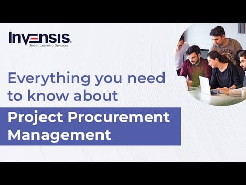Project Procurement Management | Procurement Management PMP | PMP Training | Invensis Learning thumbnail