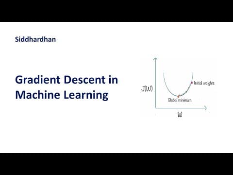6.11. Gradient Descent in Machine Learning thumbnail