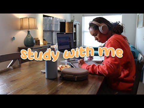 3 1/2 Hour Pomodoro Study with Me [chill/ambient Lofi] 25/10 thumbnail