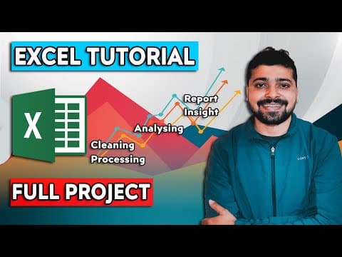 Full Project in Excel with Interactive Dashboard | Excel Tutorial for Beginners thumbnail