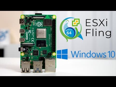 How to Install Windows 10 on Raspberry Pi 4 Using ESXi thumbnail