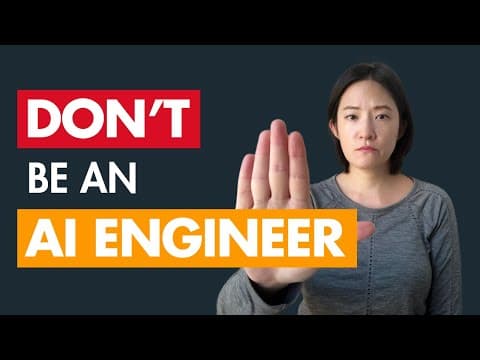 Don’t Be An ML/AI Engineer If You’re Like This... thumbnail