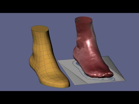 SubD modeling orthopaedic lasts in Rhinoceros (WIP) thumbnail