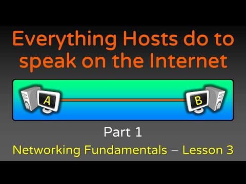 Everything Hosts do to speak on the Internet - Part 1 - Networking Fundamentals - Lesson 3 thumbnail