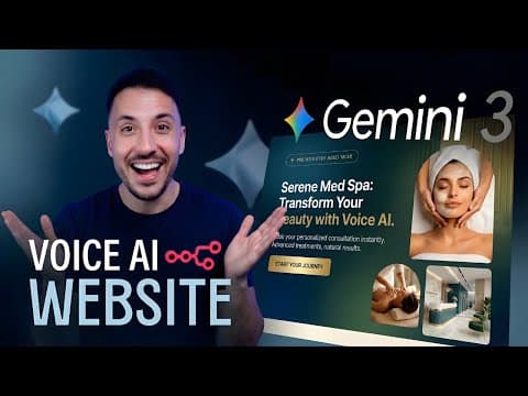 Build & Sell Voice AI Websites to Businesses (Gemini 3 + n8n) thumbnail