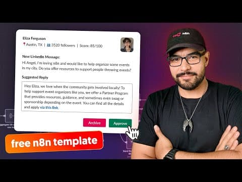 Auto-Reply to LinkedIn DMs with Human Review thumbnail