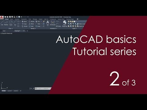 AutoCAD Basic Tutorial for Beginners - Part 2 of 3 thumbnail