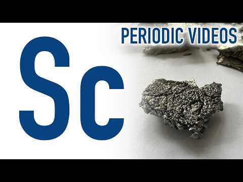 SCANDIUM (new) - Periodic Table of Videos thumbnail