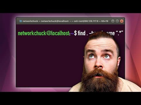 60 Linux Commands you NEED to know (in 10 minutes) thumbnail