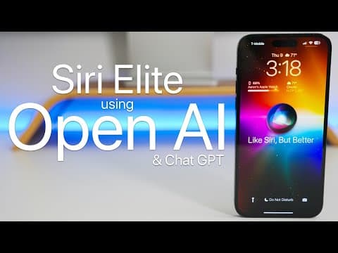 Make Siri Elite with OpenAI and ChatGPT thumbnail