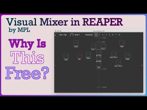 MPL_Visual Mixer Tutorial | Free REAPER Custom Script thumbnail